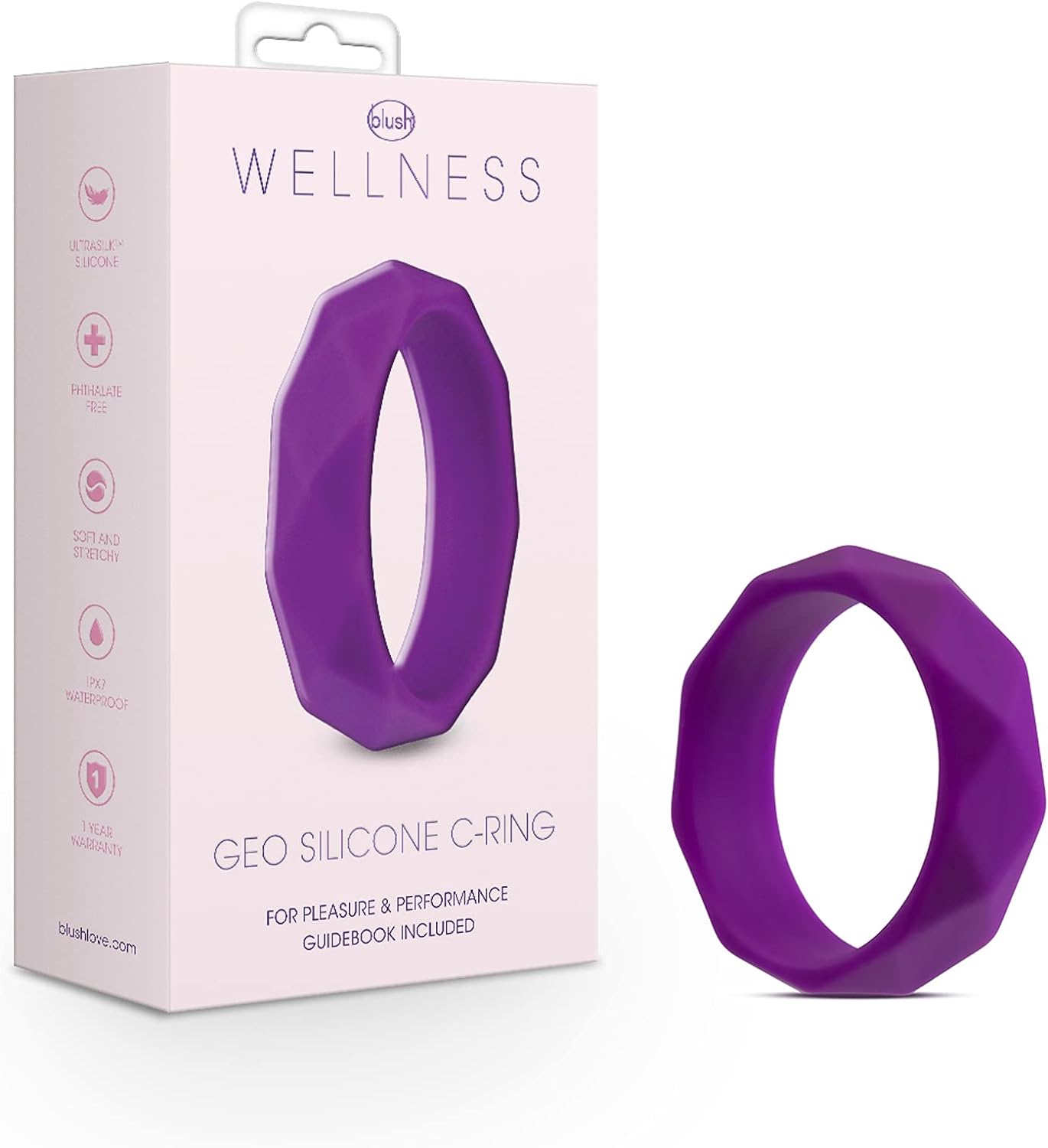 Blush Wellness Dual Sense - Innovative Touch Sensitive Ultra Soft Silicone Massage Wand - Target Sore Muscles- 10 Powerful Rumbly Vibration Functions On Both Ends of Massager - IPX7 Waterproof - buysextoyth