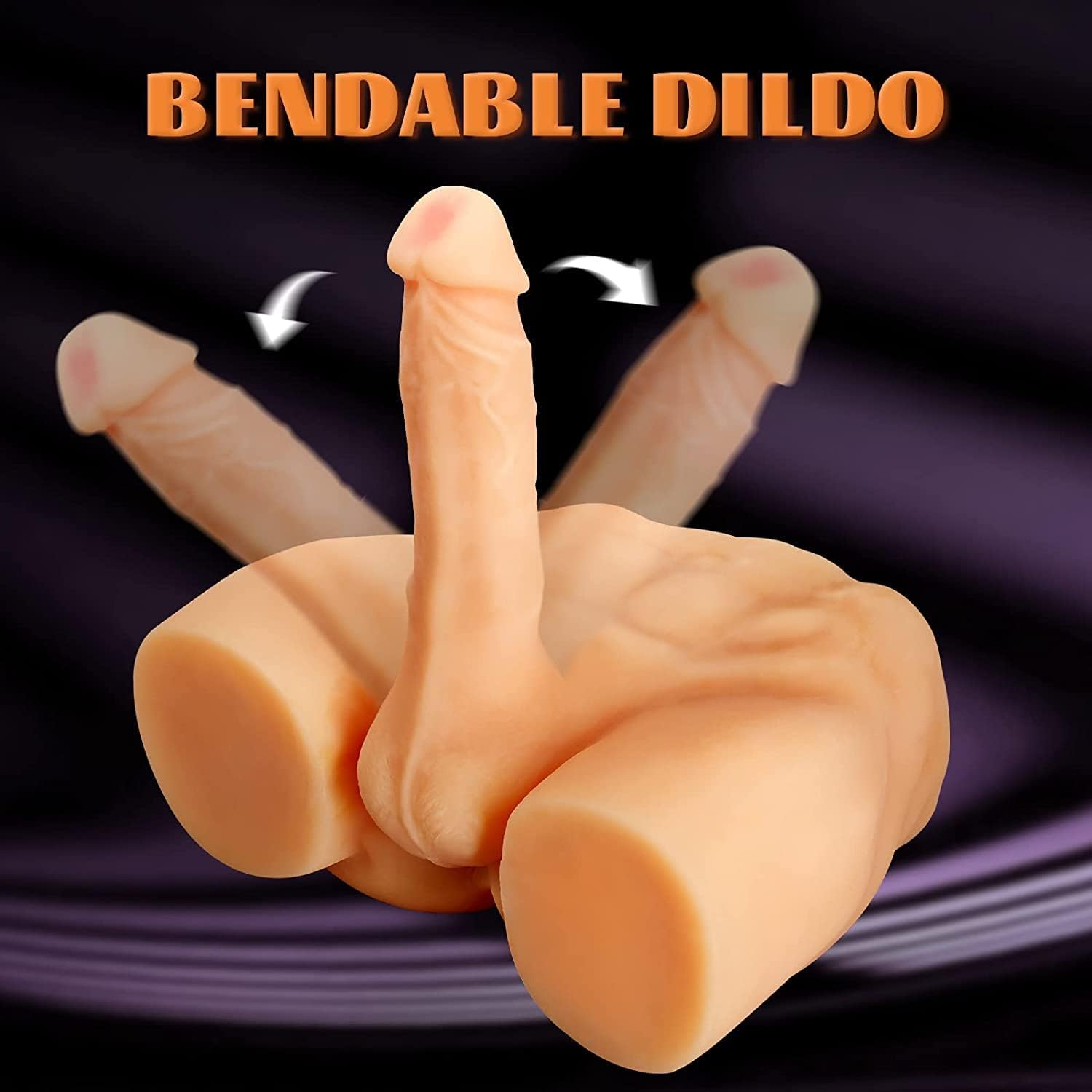 Men's Penis Torso Doll Female Sex Love Doll with Realistic Huge Dildo and Tight Anal for Women Masturbation Couple Sex Fun (11 x 8.2 x 4.7 Inches) - buysextoyth
