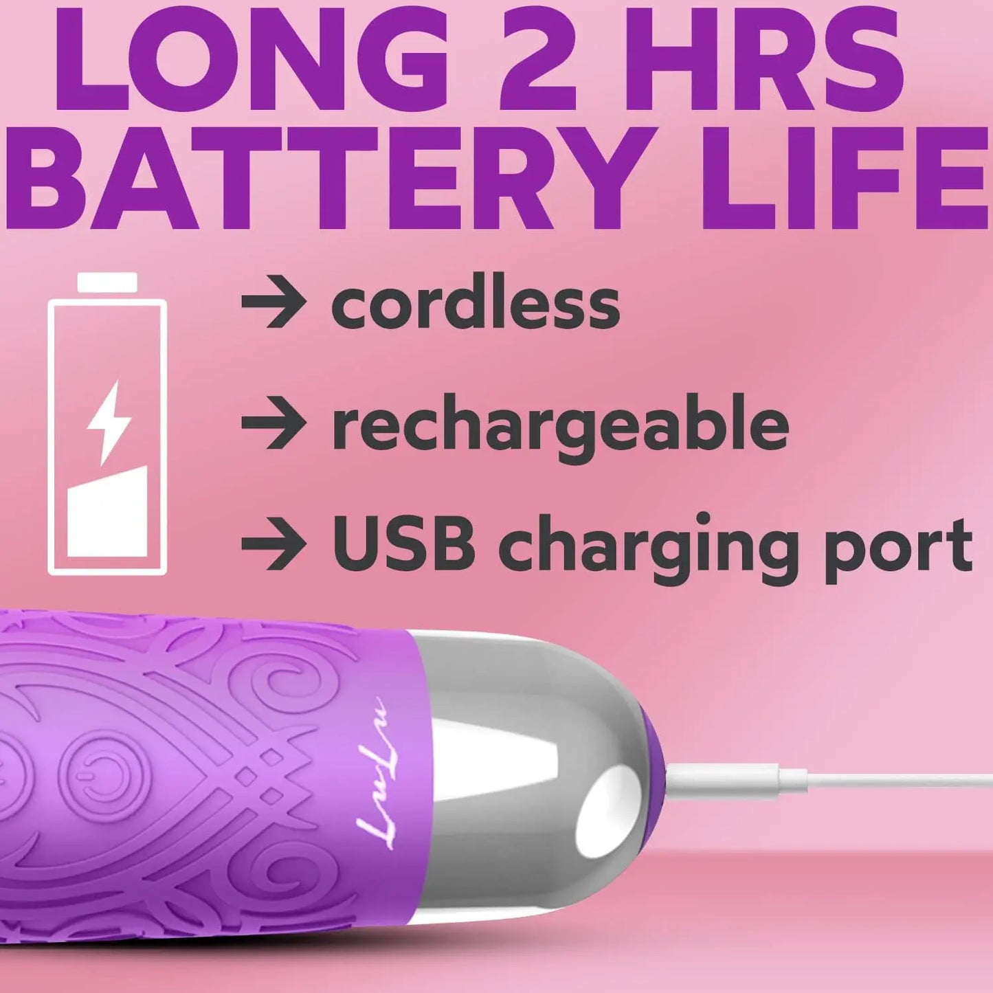 7+ Personal Massager - Cordless. Therapeutic & Rechargeable Mini Stress Relief Silicone - for Foot Back Neck - Upgraded Memory 5 Speeds 20 Patterns - buysextoyth