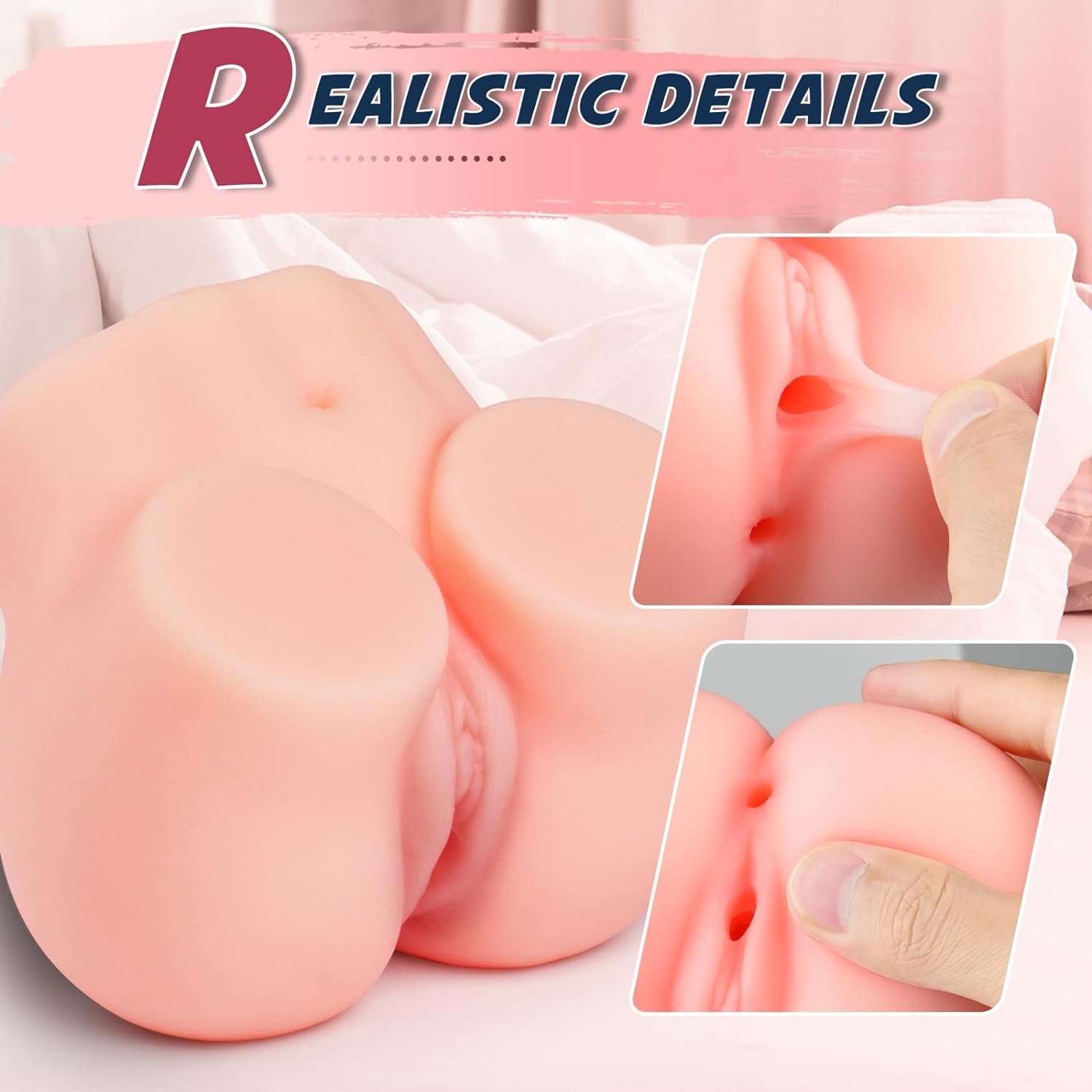 Male Sex Toy Pocket Pussies. Sex Toys for Men Male Masterburbater. Portable Female Torso Hip Sex Toy Men. Adult Toys Sex Doll with Vagina Anal Sex Toys Men. with 2 Hole for Man Orgasm - buysextoyth