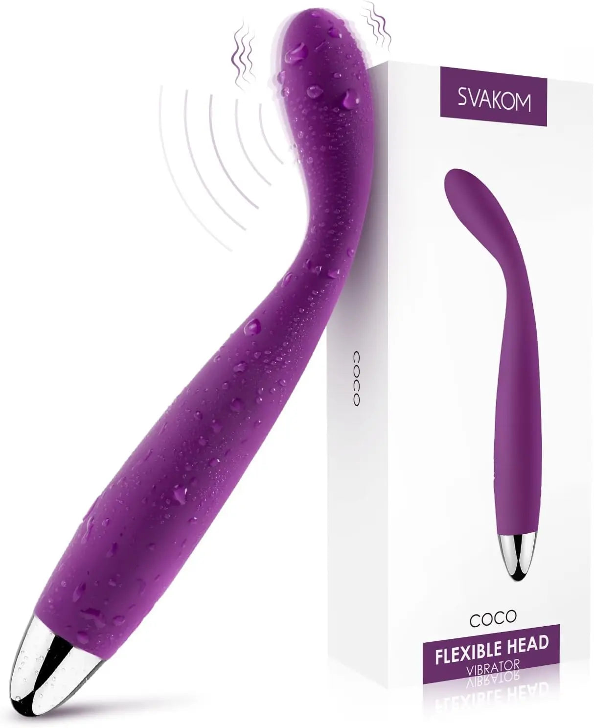 SVAKOM COCO G Spot Vibrator - 8 Seconds to Climax Finger Shaped Waterproof Vibes for Women - 5*5 Vibrations Clit Nipple Personal Massagers - Adult Female Sex Toys - buysextoyth