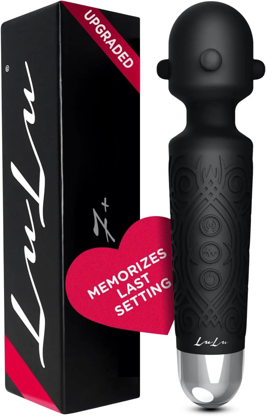 7+ Personal Massager - Cordless. Therapeutic & Rechargeable Mini Stress Relief Silicone - for Foot Back Neck - Upgraded Memory 5 Speeds 20 Patterns - buysextoyth