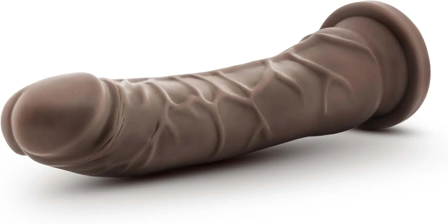 Blush Dr. Skin Plus Realistic Triple Density Posable Dildo - 9 Inch Length 2 Inch Width - Sturdy Firm Suction Cup Base for Hands Free Play and Harness Compatible - Sensa Feel Real Feel - Sex Toy - buysextoyth