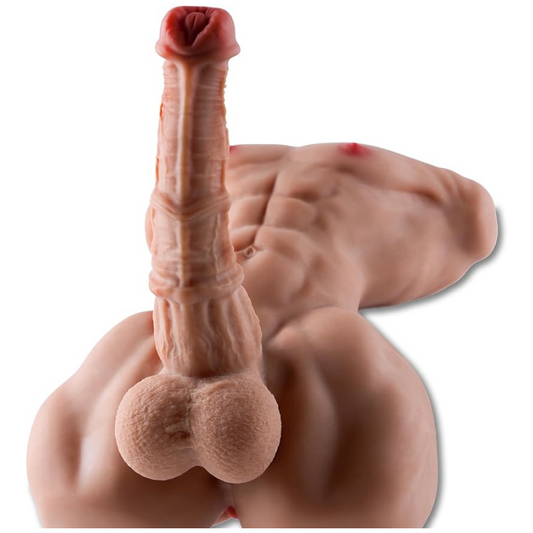 Sex Doll Muscular Men Torso Realistic Large Dildo Masturbator. Lifelike Thick Horse Big Dildo Sex Dolls with Big Butt Anal masturbators. Adult Couples Sex Toys (Brown) - buysextoyth