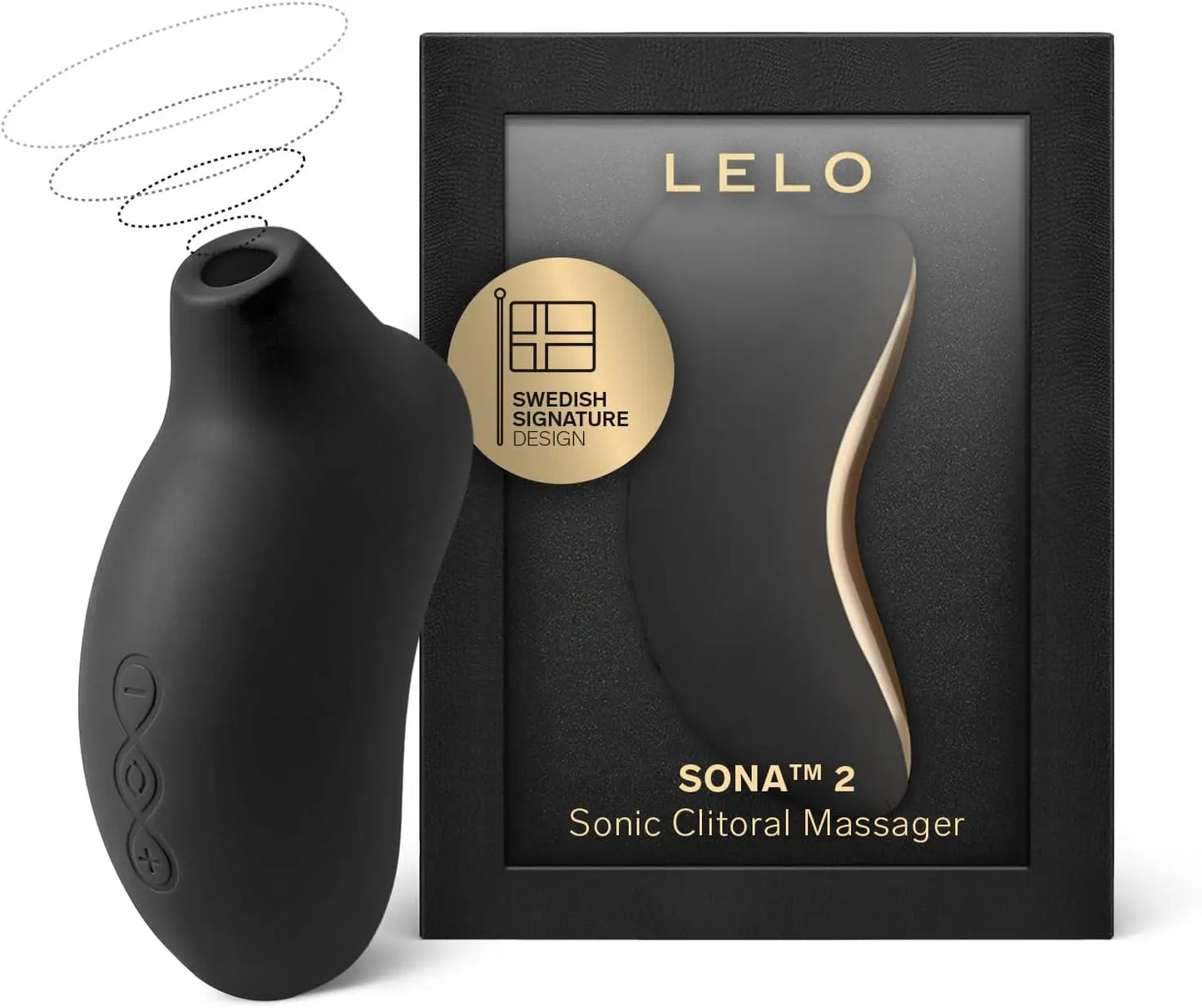 LELO SONA 2 Sonic Waves Clit Sucker. Waterproof Clit Vibrator Oral Stimulator Vibrator for Women for Deeper Satisfaction. Cerise - buysextoyth
