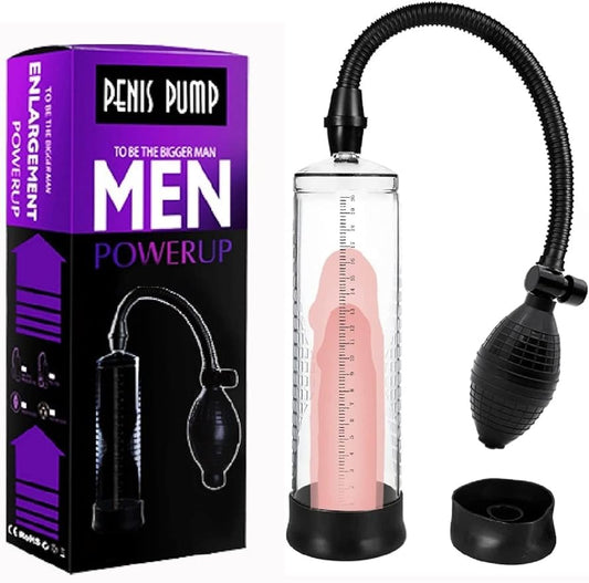 Men's Vacuum Pump Plus Pump Men's Enhanced Growth Pump 118511T Pen Cup Stable Professional Set Solid Vacuum Pump Home Performance Pump (Transparent/BB) - buysextoyth