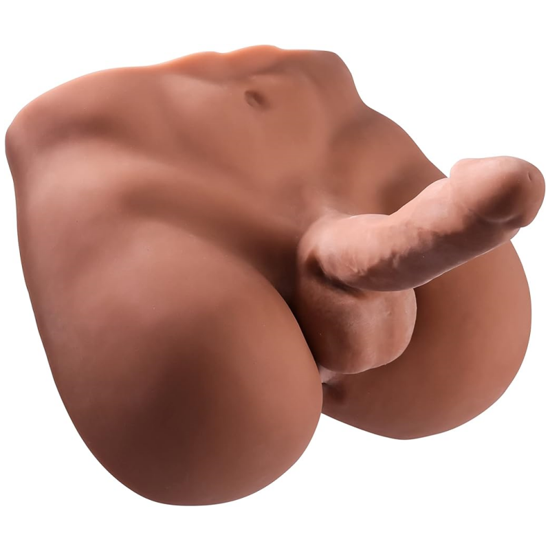 Lifelike Torso Male Sex Doll with Flexible Dildo Realistic Sex Huge Cock 7.08inches. Men Sex Dolls for Women Masturbation. Unisex Masturbator Sex Toy for Men Women Gay Couple - buysextoyth