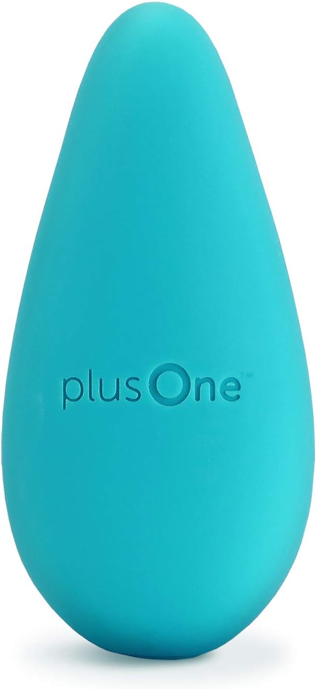 plusOne Mini Vibrator for Women - Made of Body-Safe Silicone. Fully Waterproof. USB Rechargeable - Personal Massager with 10 Vibration Settings. Teal - buysextoyth