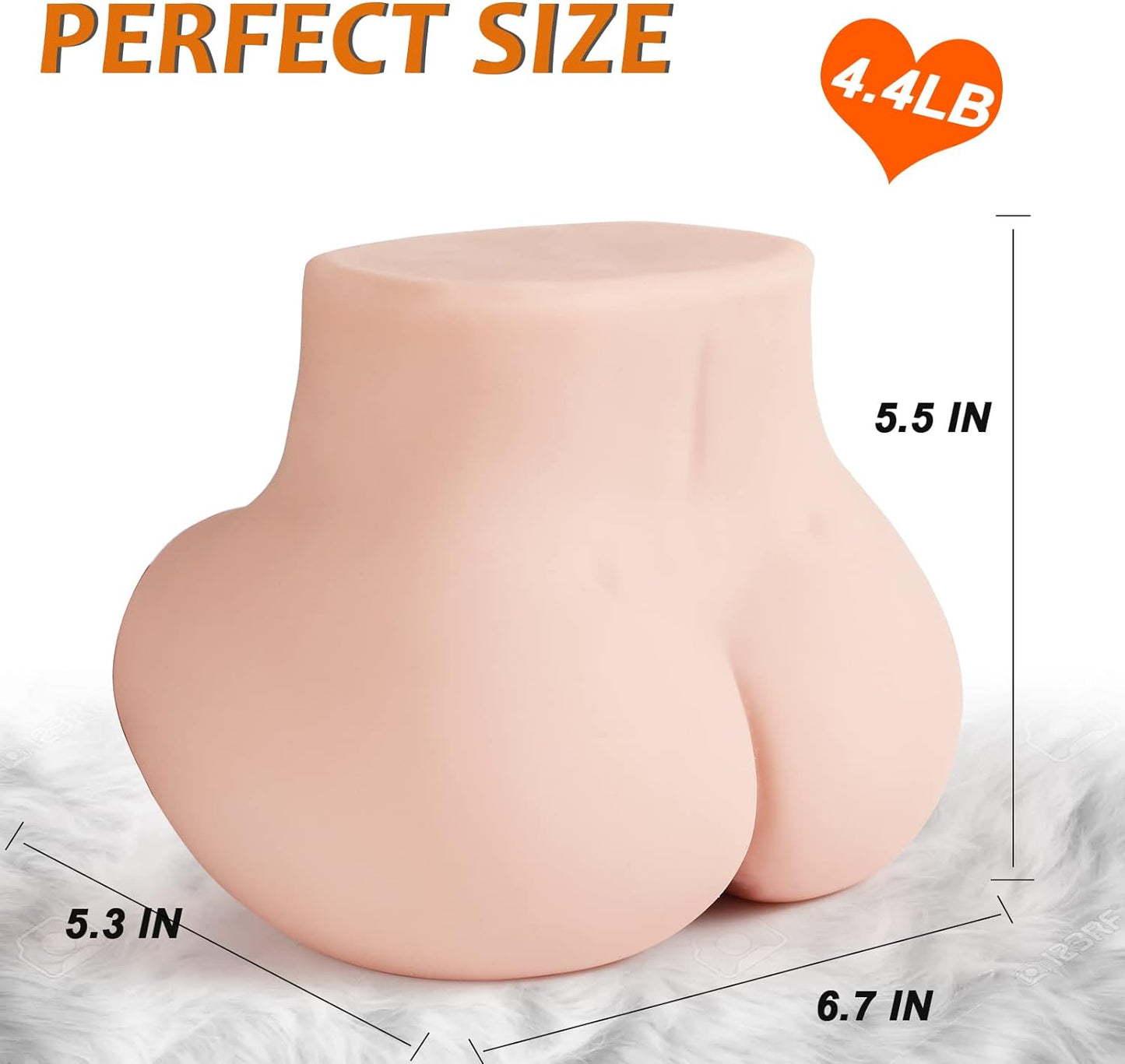Vibrating Sex Doll Torso - 2Kg Pocket Pussy Ass Male Stroker Adult Realistic Sex Doll Hands Free Stroker Soft Butt Toy for Men with 10 Vibration Modes Sex Dolls Adult Toys for Men Vagina Anal Sex - buysextoyth