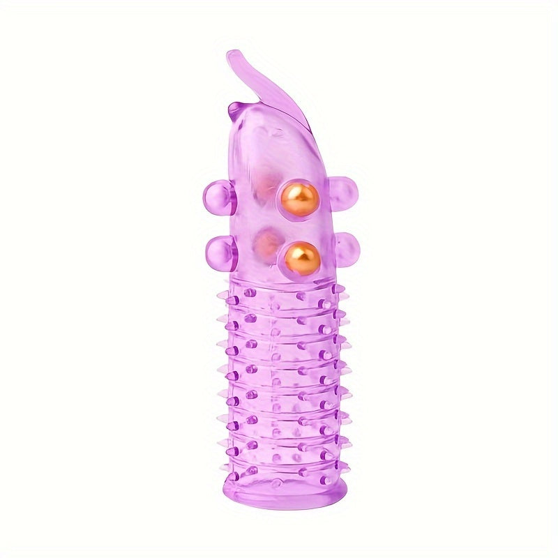 Men's Wolf Teeth Penis Sleeve With Bead.  Accessory For Longer Stronger Erection Ejaculation Delay Pleasure Enhancing. Transparent Elephant Nose Cock Condom For Men Couples - buysextoyth