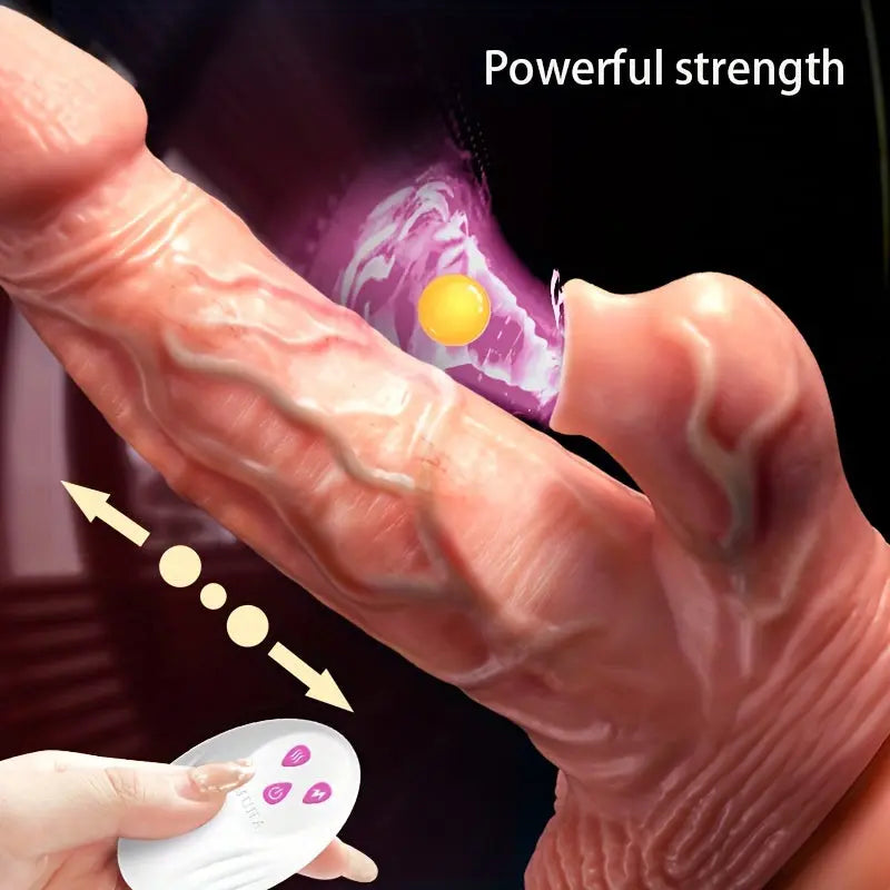 Realistic Male Dildo Vibration Toy with Heating and Remote Control - Suitable for Female Pleasure - buysextoyth