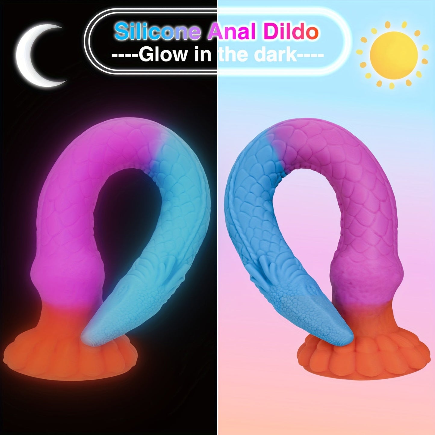 Long Anal Dildo Tentacle Monster. Silicone Dragon Dildo With Suction Cup Knot For Men Women Depth Anal Training. Huge Fantasy Anal Butt Plug Glow In The Dark Dildos Sex Toys & Games. 17 Inch - buysextoyth