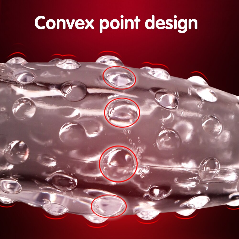 6PCS Penis Extender Erection Condoms Reusable Penis Sleeve Dick Enlargement Sex Toys Cock Ring for Men Delayed Ejaculation Toys - buysextoyth