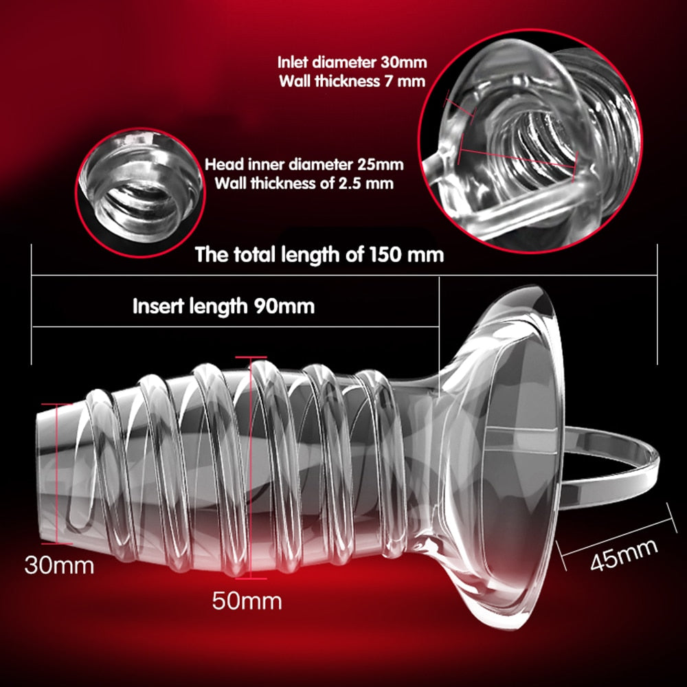 6PCS Penis Extender Erection Condoms Reusable Penis Sleeve Dick Enlargement Sex Toys Cock Ring for Men Delayed Ejaculation Toys - buysextoyth