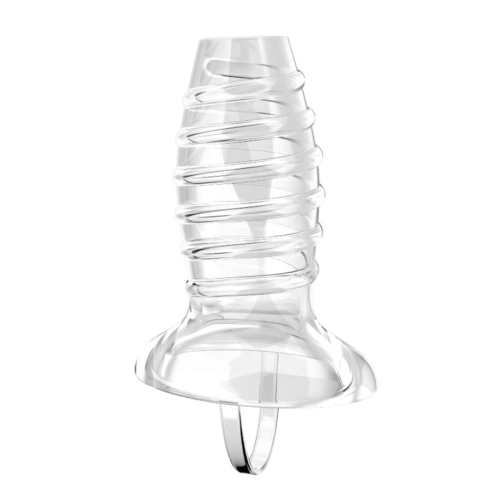 6PCS Penis Extender Erection Condoms Reusable Penis Sleeve Dick Enlargement Sex Toys Cock Ring for Men Delayed Ejaculation Toys - buysextoyth