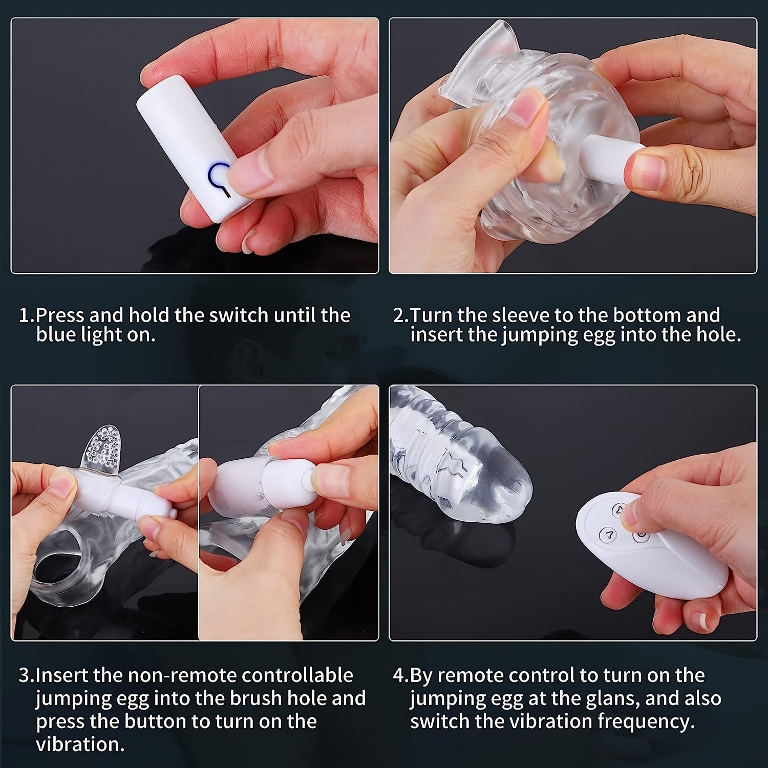 Penis Extender Sleeve Cock Sleeve with Vibrators glan clit stimulator. Penis Enlarger Vibrating Penis Sleeve Cock Ring with 10 Vibration Modes Remote Control - buysextoyth
