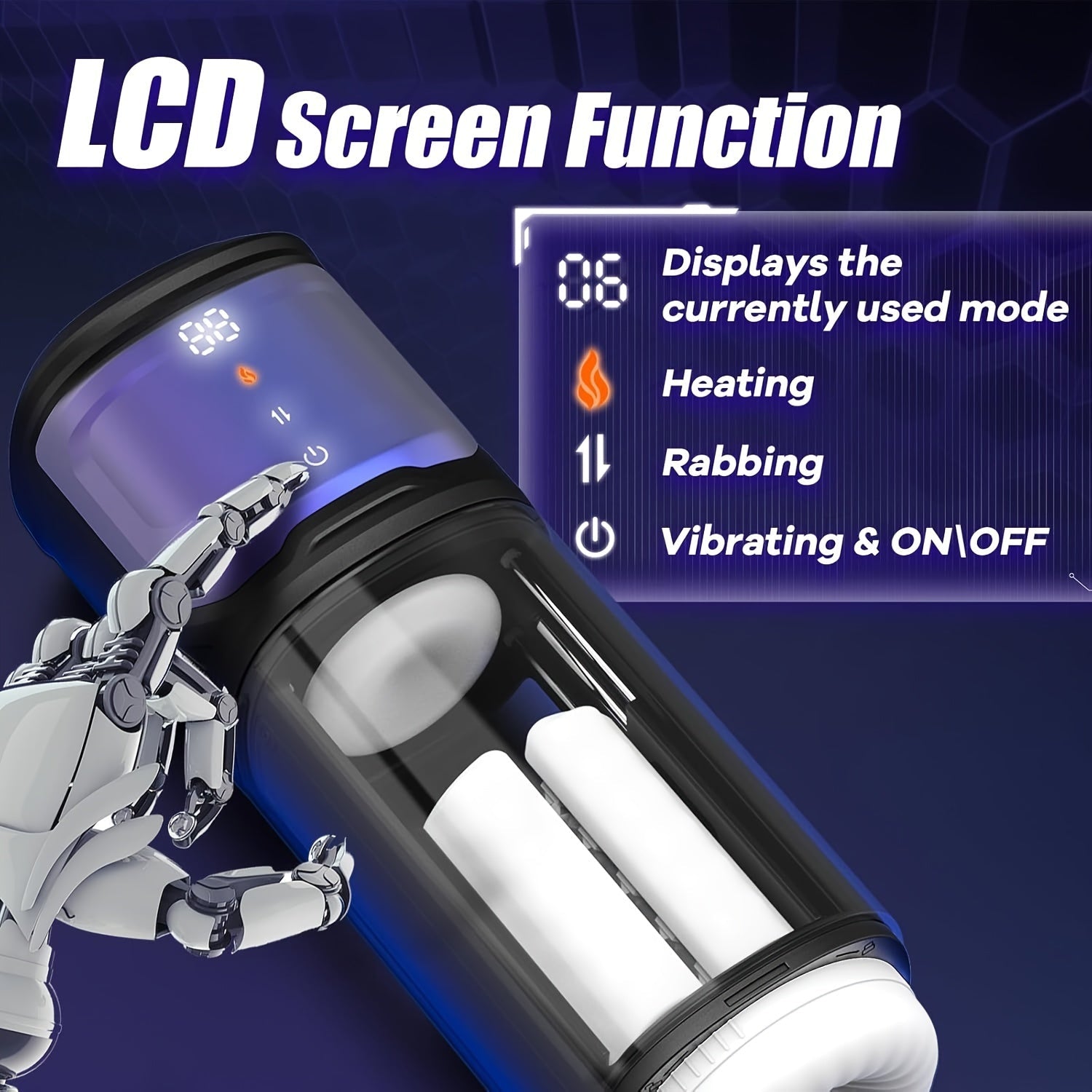 Male Masturbator Sex Toys For Men - Male Sex Toys Rubbing Heating Masturbator For Penis Stimulation. Adult Toys Mens Sex Toy Wtih 6 Rubbing Thrusting & 9 Vibrating & 2 Heating Modes. Pocket Pussy Male - buysextoyth