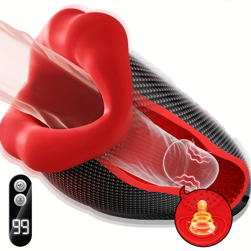 Male Sex Toys For Men Penis Vibrator - Male Masturbator Deep Throat-Mouth Mens Stroker 9 Tapping & Vibrating Penis Pump Trainer LCD 360° Wrapped Male Vibrator Adult Sex Toy - buysextoyth