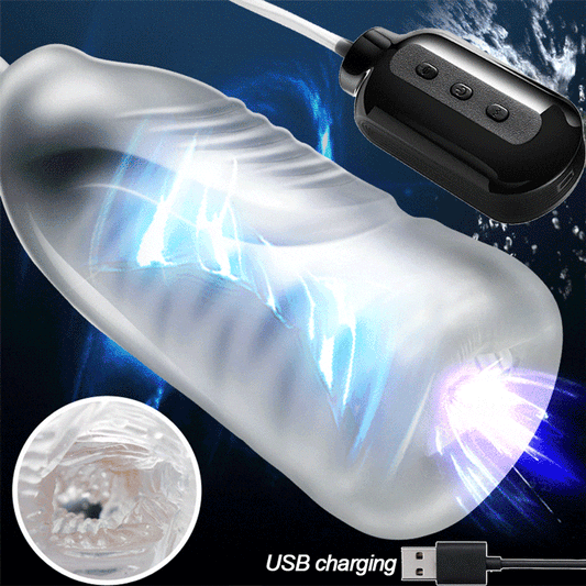 7 Modes Strong Suck Machine Oral Sex Male Masturbator Electric Deep Throat Clip Suction Blowjob Vibrating Pussy Sex Toys for Men - buysextoyth