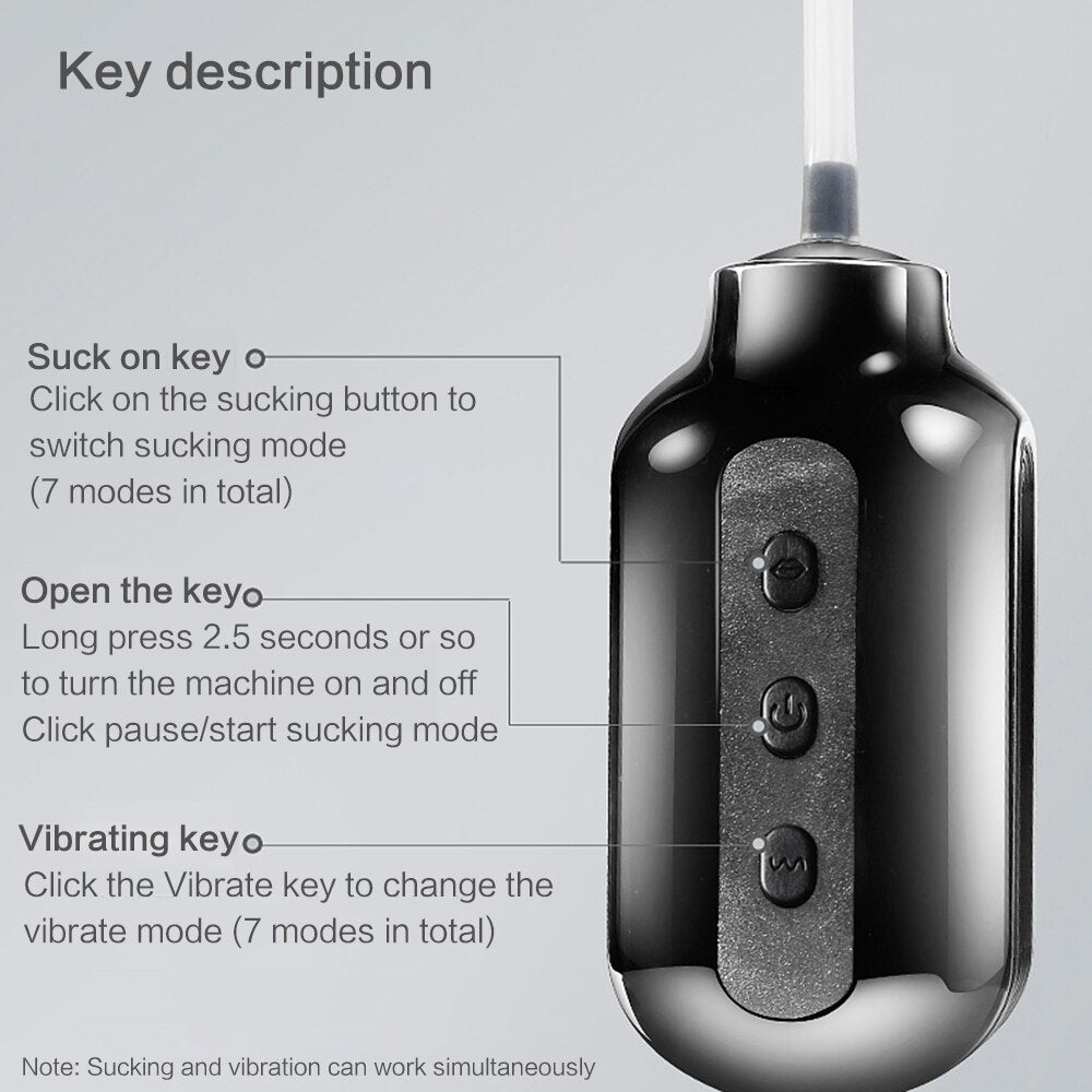 7 Modes Strong Suck Machine Oral Sex Male Masturbator Electric Deep Throat Clip Suction Blowjob Vibrating Pussy Sex Toys for Men - buysextoyth