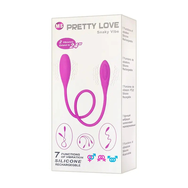 7 Speed Silicone Snaky Double Vibration USB Rechargeable G-spot Vibrator Bullet Adult Sex Products for Couple Toys 33sextoys