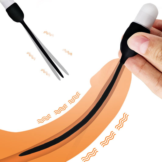 7โหมด Urethral Vibrator Horse Eye Stick Catheter อวัยวะเพศชาย Plug เพศของเล่นสำหรับผู้ชาย Vibrating Urethral ปลั๊กอวัยวะเพศชายใส่ Dilator - buysextoyth