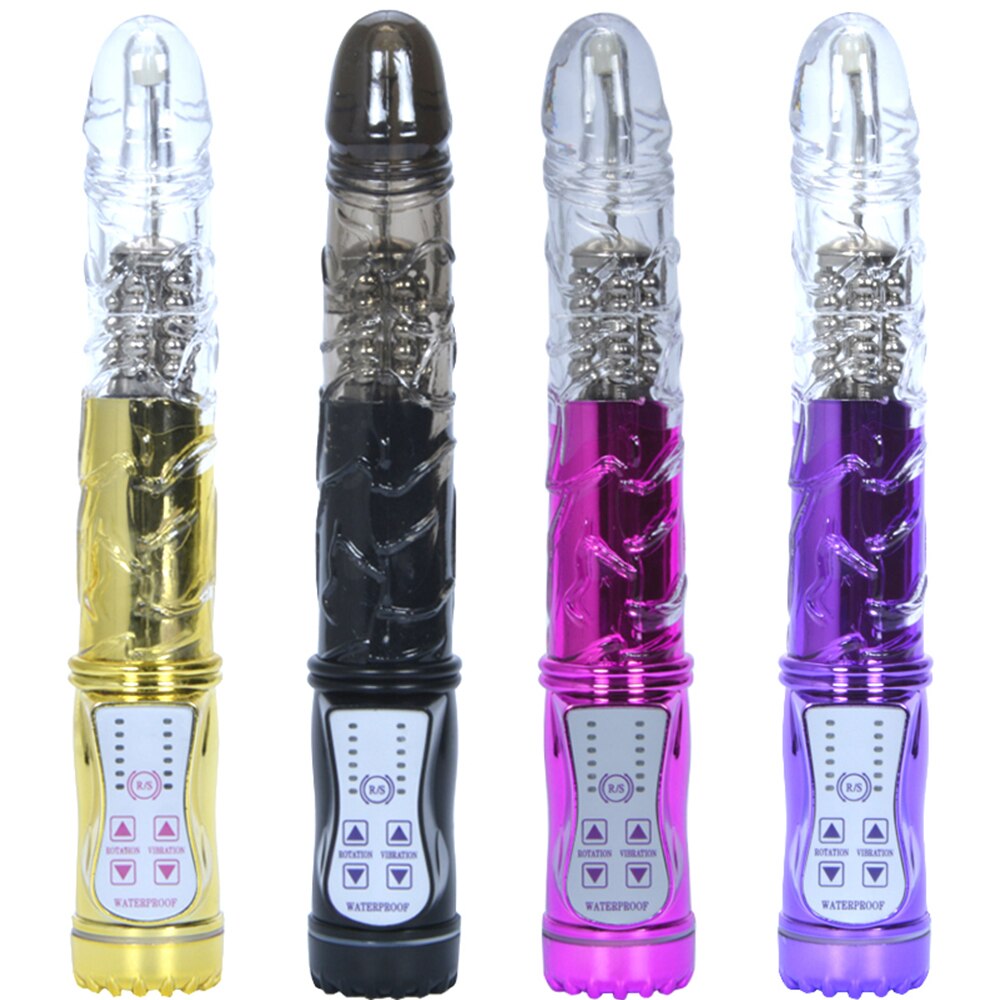 7 Frequency Vibration Female Masturbation Device Vibration Swing Frequency Conversion Black Overlord AV Turn Bead Bar - buysextoyth