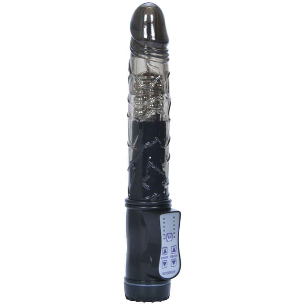 7 Frequency Vibration Female Masturbation Device Vibration Swing Frequency Conversion Black Overlord AV Turn Bead Bar - buysextoyth