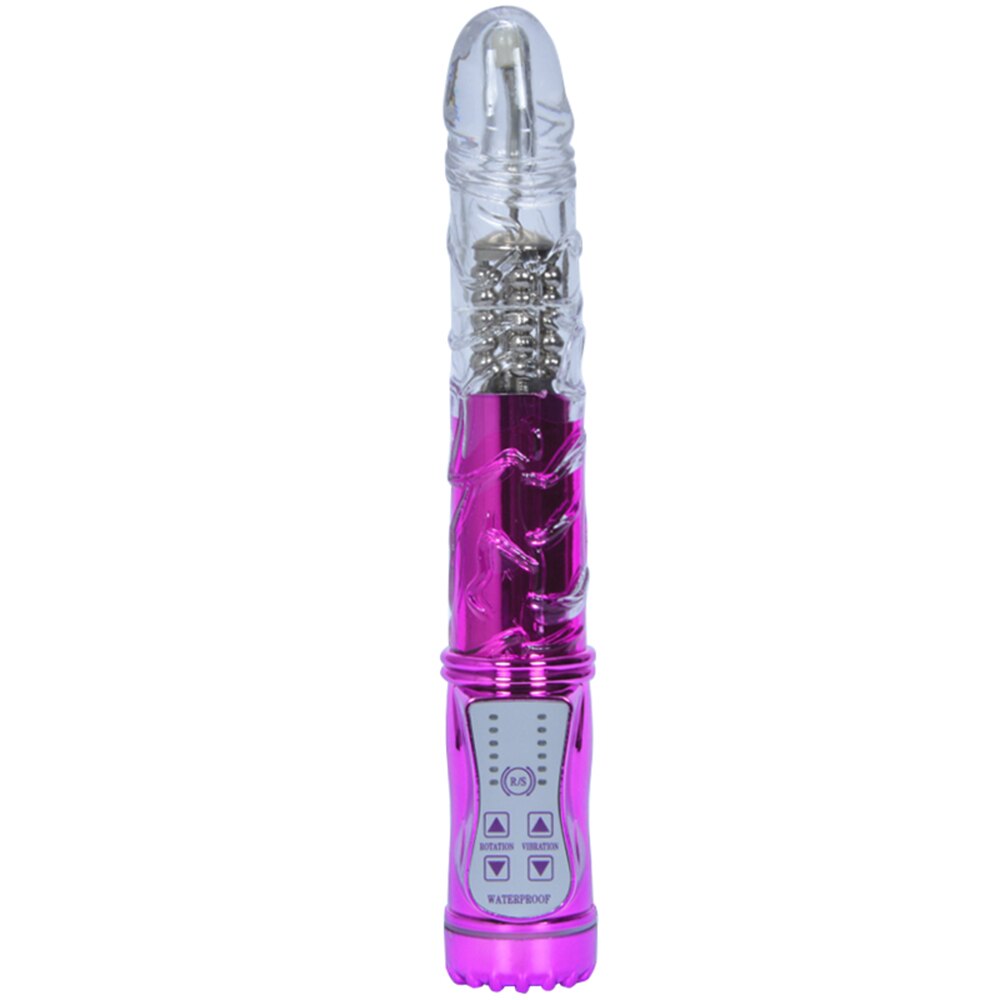 7 Frequency Vibration Female Masturbation Device Vibration Swing Frequency Conversion Black Overlord AV Turn Bead Bar - buysextoyth