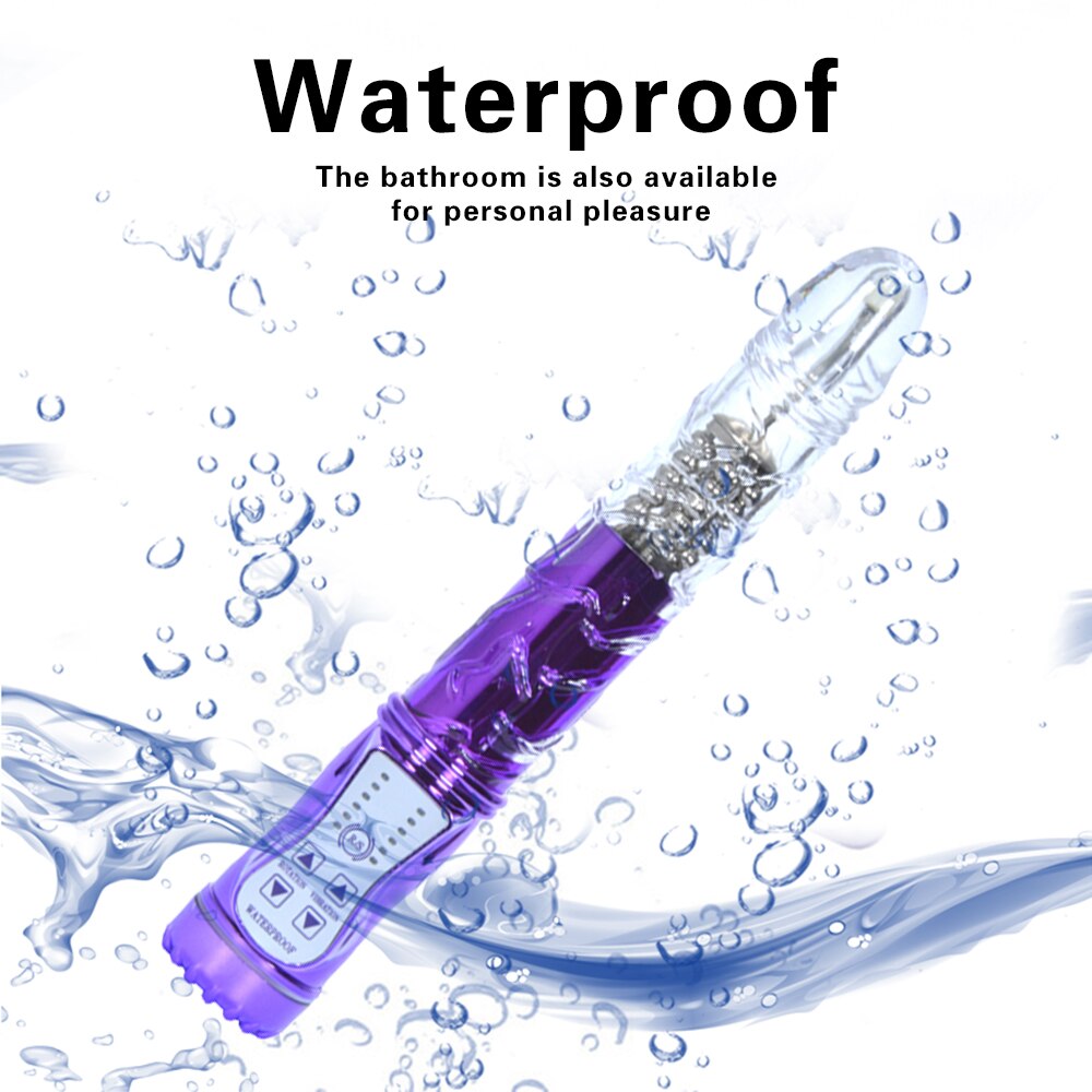 7 Frequency Vibration Female Masturbation Device Vibration Swing Frequency Conversion Black Overlord AV Turn Bead Bar - buysextoyth