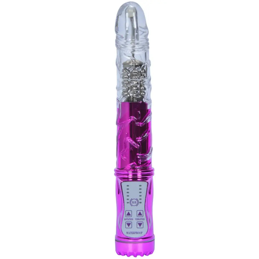 7 Frequency Vibration Female Masturbation Device Vibration Swing Frequency Conversion Black Overlord AV Turn Bead Bar - buysextoyth