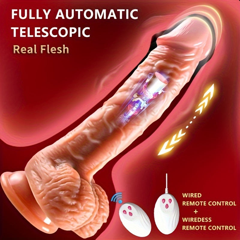 Thrusting Dildo Vibrator For Women. 3 In 1 Realistic Vibrating Dildo With 3 Insertion And 6 Vibration Modes. Remote Control Sex Toy For Female Sexual Pleasure. Adult Toys Female Adult - buysextoyth