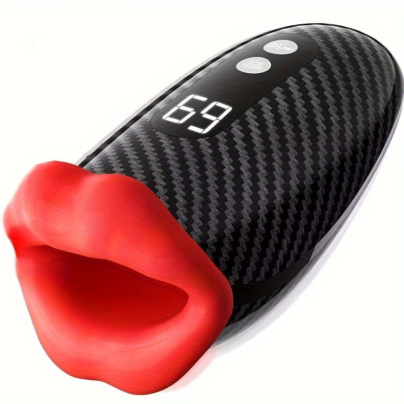 Male Sex Toys For Men Penis Vibrator - Male Masturbator Deep Throat-Mouth Mens Stroker 9 Tapping & Vibrating Penis Pump Trainer LCD 360° Wrapped Male Vibrator Adult Sex Toy - buysextoyth