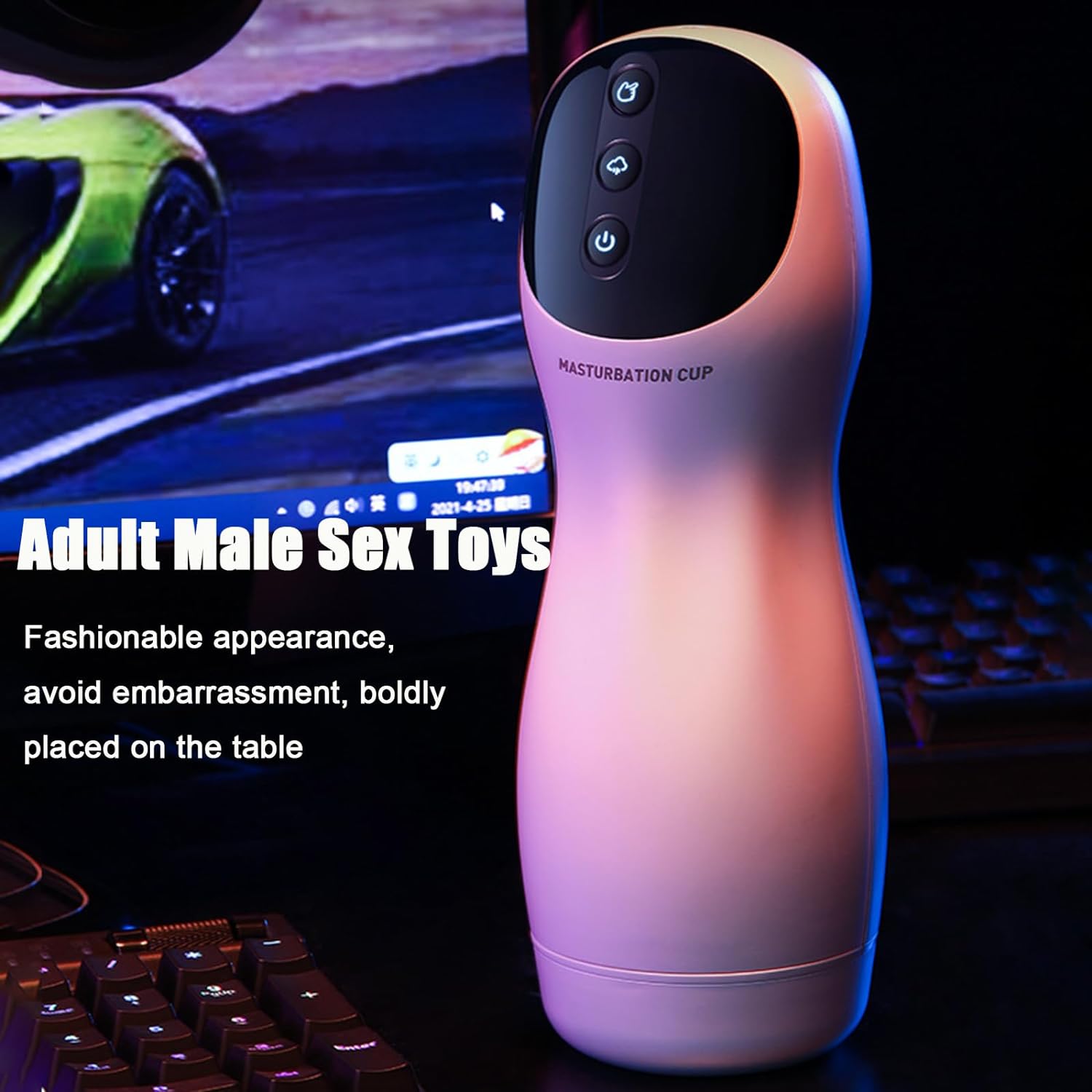 Automatic Male Masturbate Adult Toys Men Male Realistic Stroker with Vibrating & Thrusting Modes Male Vibrating Sucking Pocket Pussy Masturbator Stroking Toy Adult Sex Toys for Men - buysextoyth