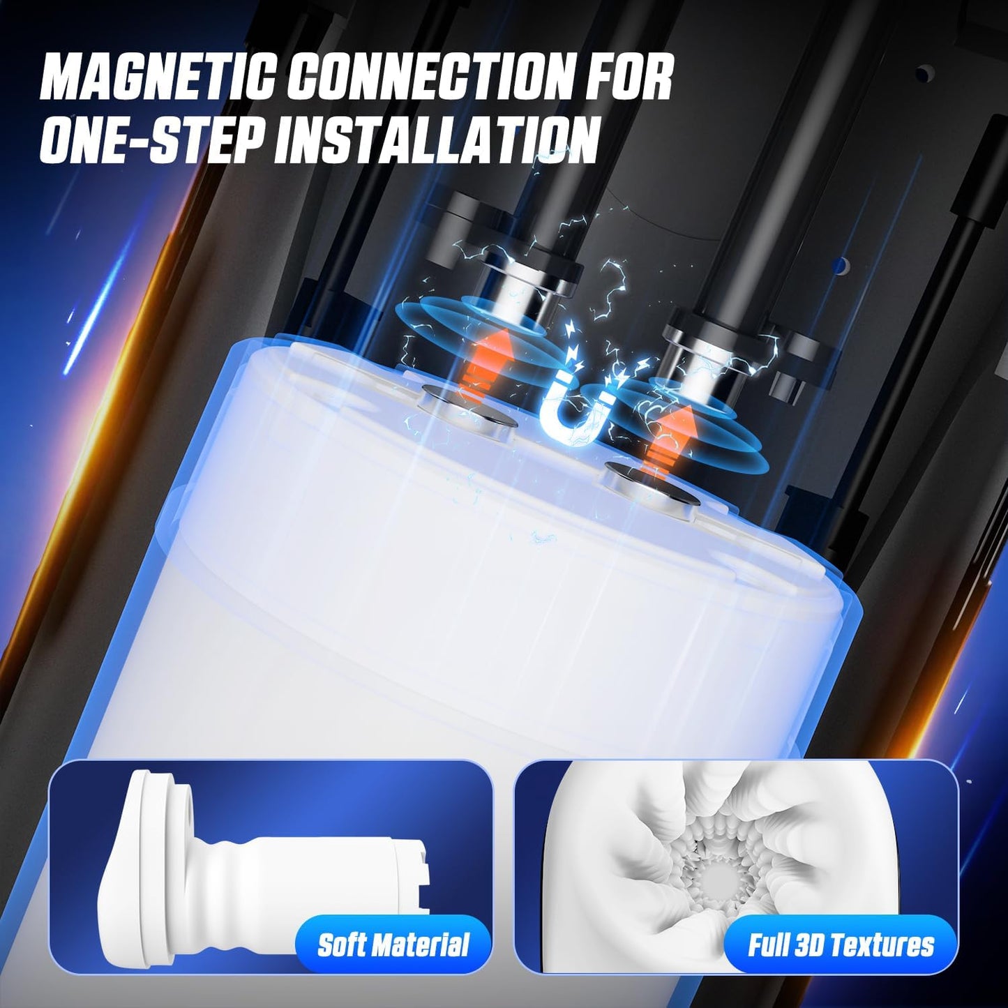 Automatic Male Masturbator Sex Toys for Men - Male Sex Toy with 9 Thrusting & 9 Scrotal Vibrations & Wing Handle Design with LCD Display Penis Pump. Pocket Pussy Sex Machine. Adult Sex Toys & Games - buysextoyth