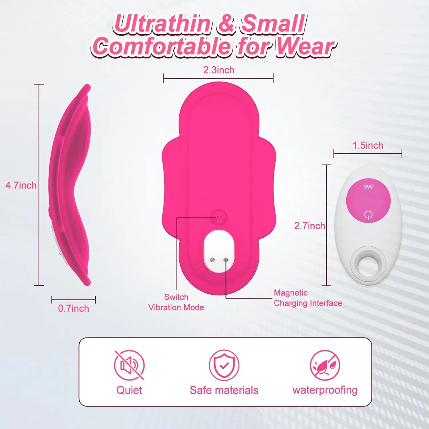 Wearable Panty APP Remote Control Vibrators Adult Sex Toys for Women or Couples. Clitoral Mini Egg Bullet Butterfly Vibrator Rose Toy. G Spot Dildo Vagina Stimulator with Tongue Licking Sex Machine - buysextoyth