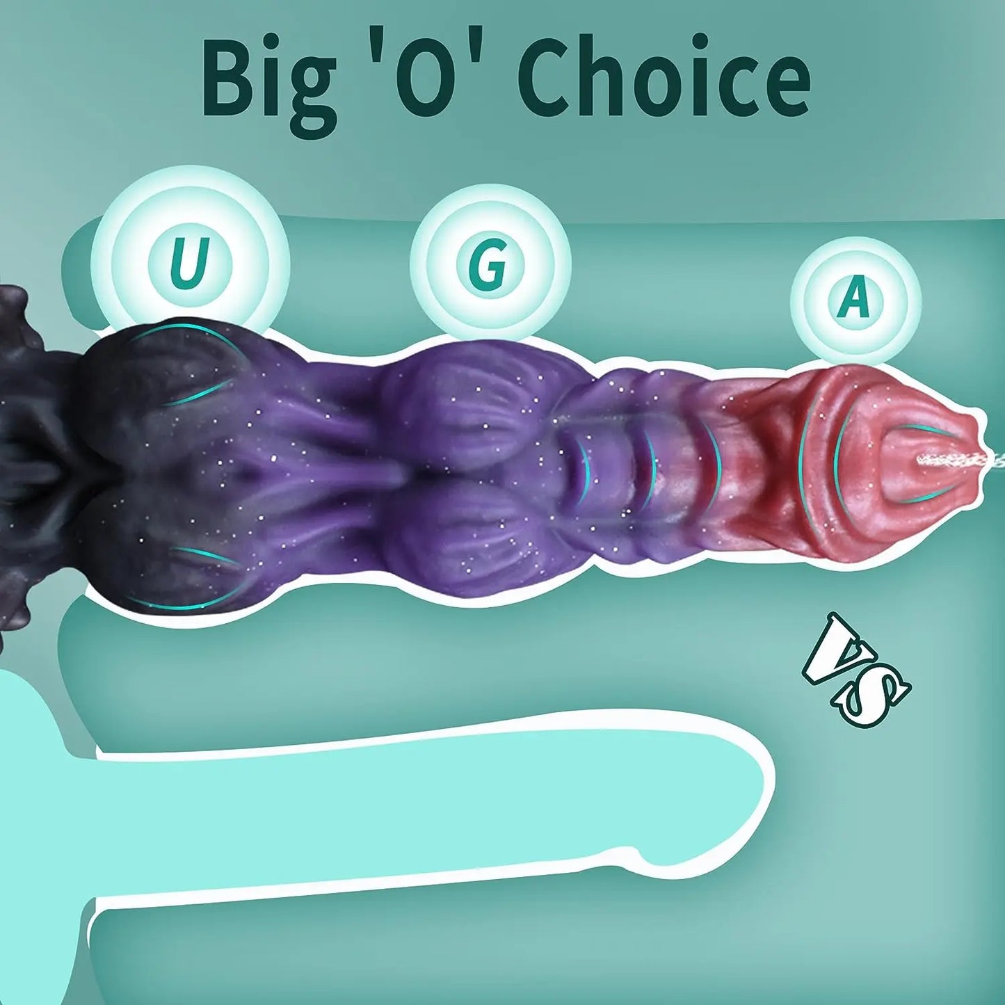 9.6 Monster Dildo Squirting Dildo Silicone Ejaculating Dildo with Knots. Fantasy Dildo Thick Dragon Dildo Horse Dildo with Strong Suction Cup. Huge Dog Dildo Soft Anal Dildo. Adult Toys for Women Men - buysextoyth