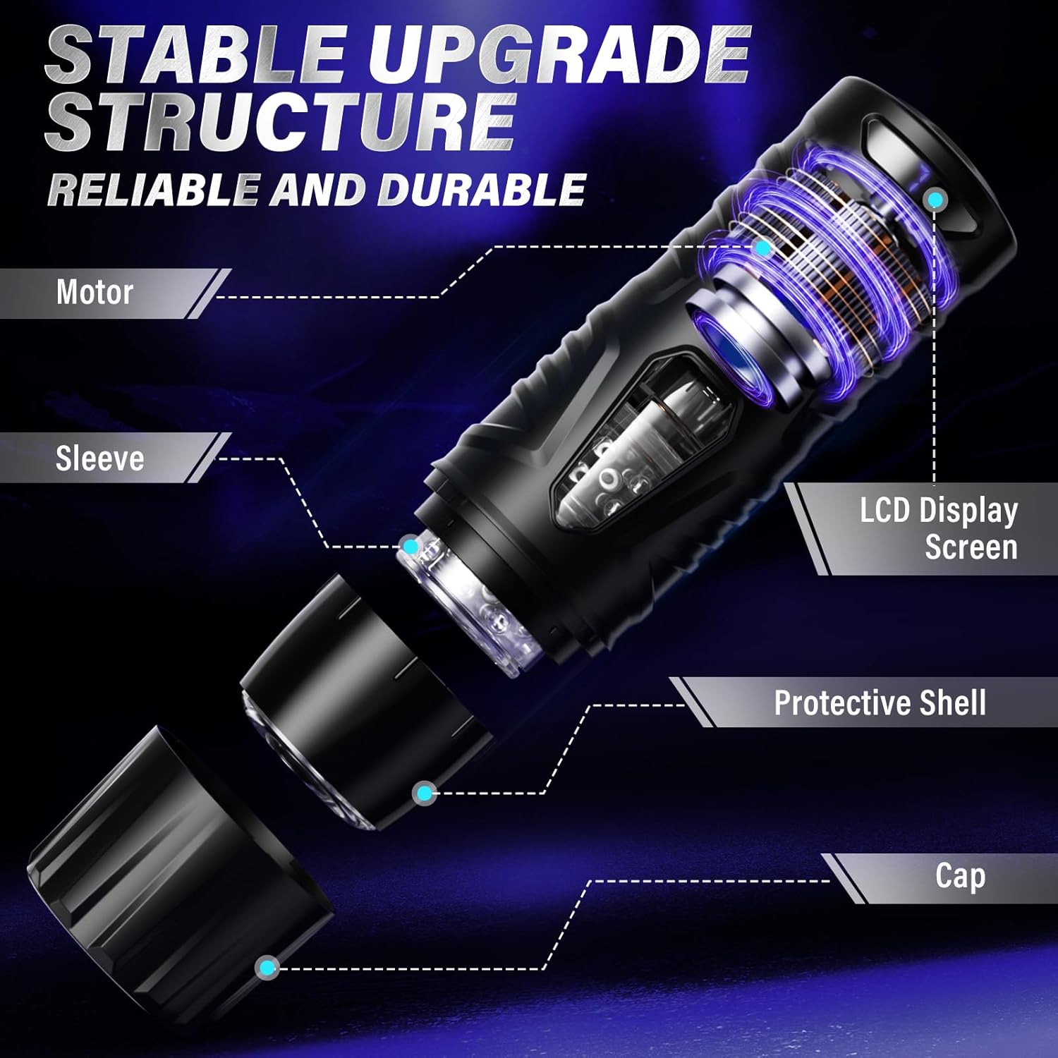 Automatic Male Masturbator Sex Toys for Men - Adult Toy Male Sex Toys with 7 Thrusting & 7 Rotating Modes.Hands Free Pocket Pussy Sex Machine with Visual Window & Suction Base Electric Penis Pump - buysextoyth