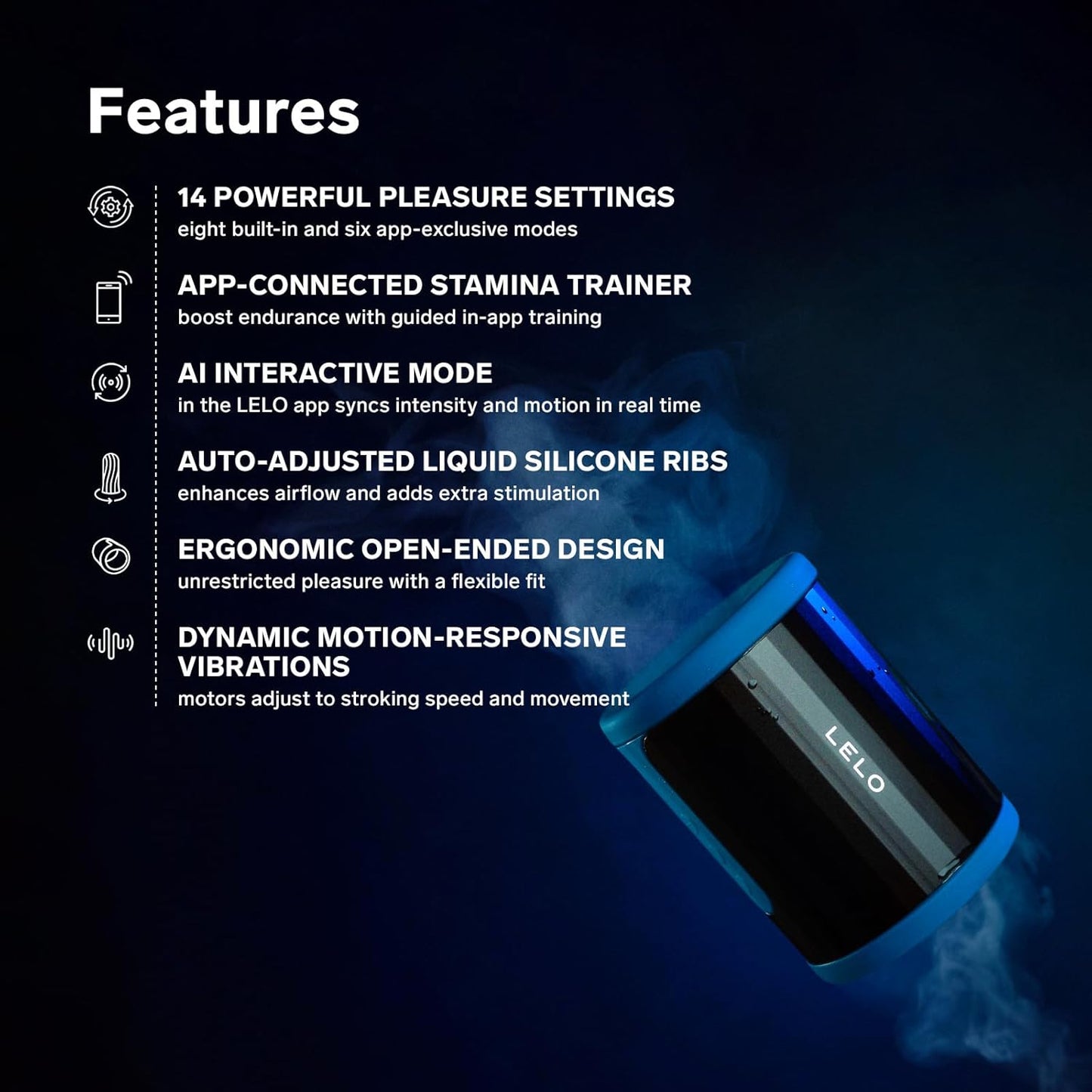 LELO F2S Stamina Trainer & Stroker with 14 Pleasure Settings. App and an AI Mode. Male Masturbator Sex Toy for Men. Male Sex Toy. Hands Free Masturbators. Penis Pump. Blowjob Adult Toys Vibrator. Red - buysextoyth