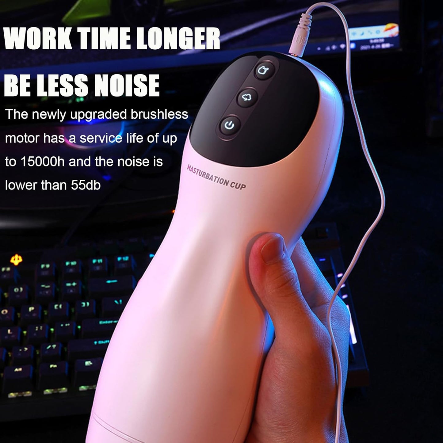 Automatic Male Masturbate Adult Toys Men Male Realistic Stroker with Vibrating & Thrusting Modes Male Vibrating Sucking Pocket Pussy Masturbator Stroking Toy Adult Sex Toys for Men - buysextoyth