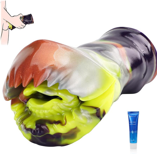 Sex Toys Male Masturbation Cup for Men - Colorful Mens Masturbators Stroker Monster-Like Shape. Realistic Vagina Textured Structure Masterburbater. Perfect for Gay Men Penis Glans Training & Blowjob - buysextoyth