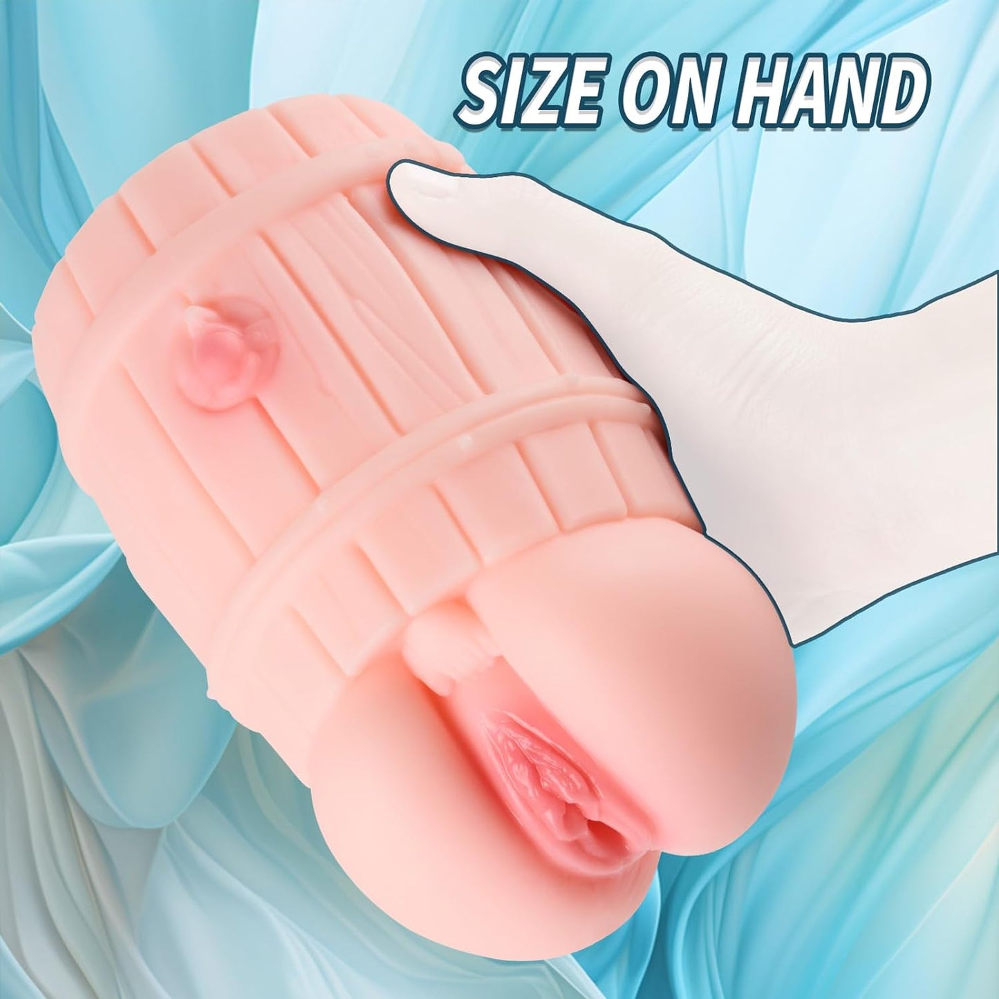 2LB Pocket Pussy Toy Male Masturator. Female Sex toy Girl Stuck in Barrel with Fake Pussy. 3D Realistic Sex toys for Men with Barrel Sex Torso. Male Sex Toy for Men Masturbation - buysextoyth