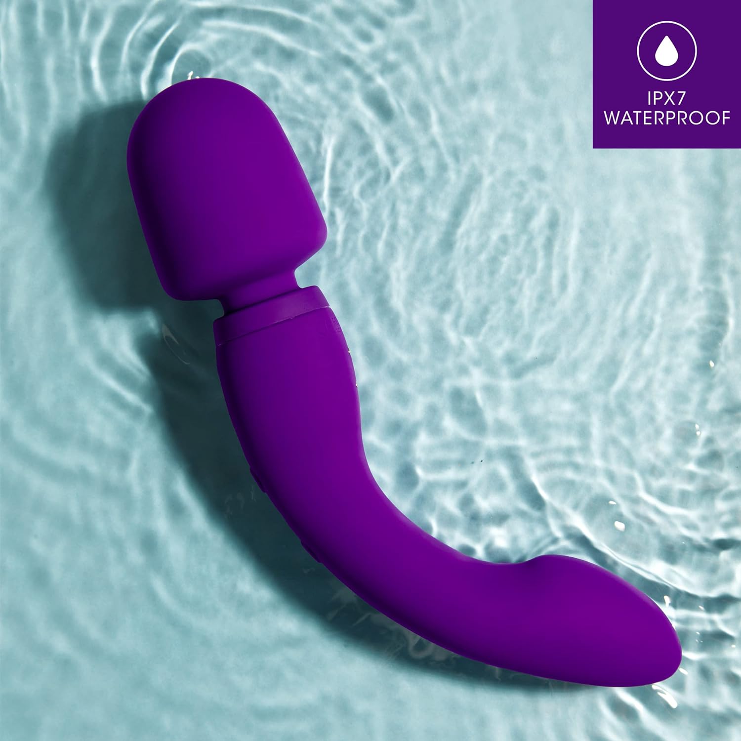 Blush Wellness Dual Sense - Innovative Touch Sensitive Ultra Soft Silicone Massage Wand - Target Sore Muscles- 10 Powerful Rumbly Vibration Functions On Both Ends of Massager - IPX7 Waterproof - buysextoyth