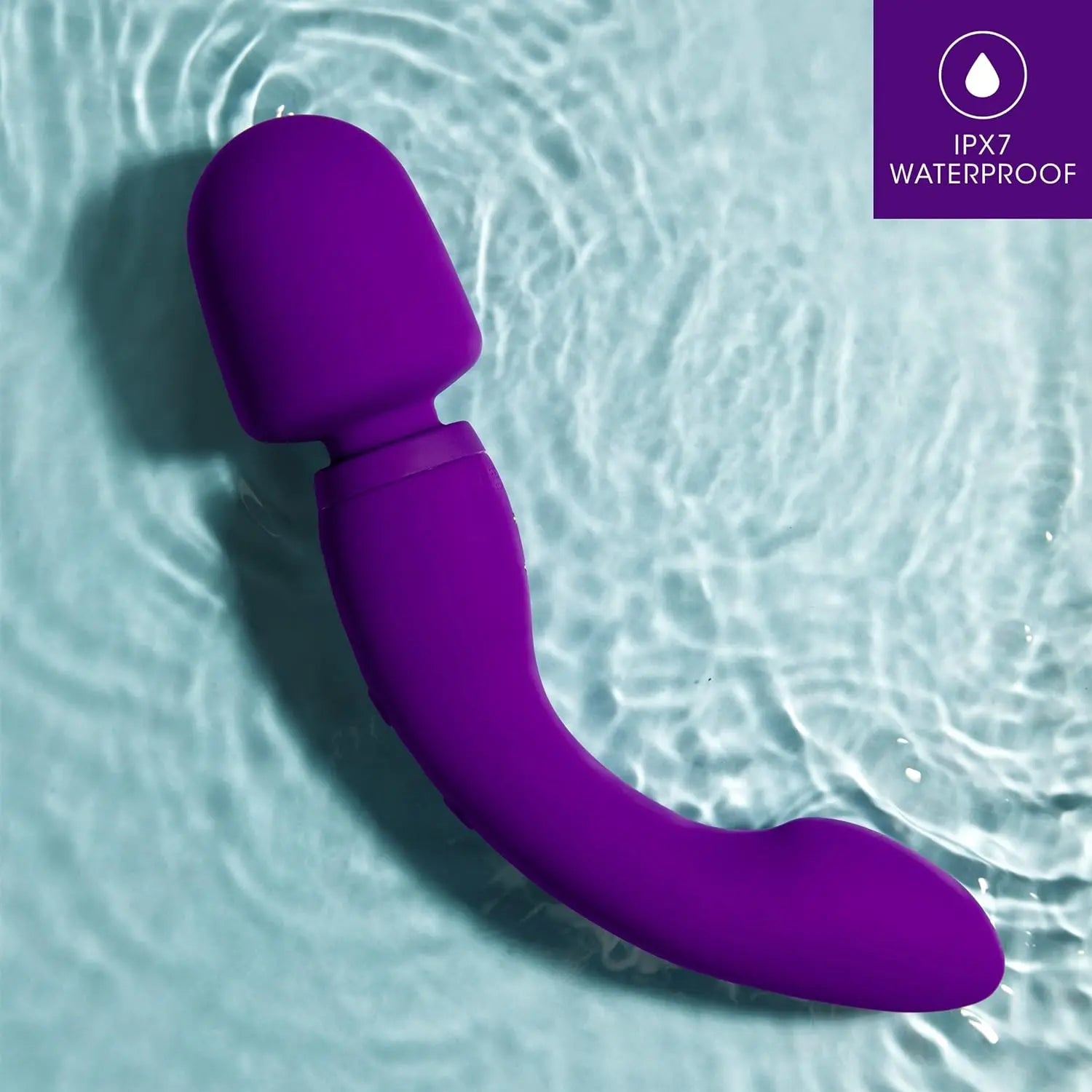 Blush Wellness Dual Sense - Innovative Touch Sensitive Ultra Soft Silicone Massage Wand - Target Sore Muscles- 10 Powerful Rumbly Vibration Functions On Both Ends of Massager - IPX7 Waterproof - buysextoyth