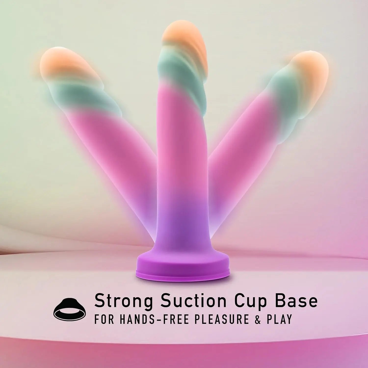 Blush Avant Sunrise Gaze Artisan 7.5 Inch Dildo – Hand Crafted with Purio® Liquid Silicone Wrapped in Satin Smooth UltraSilk® – Suction Cup Base & Harness Compatible - Sherbet - buysextoyth