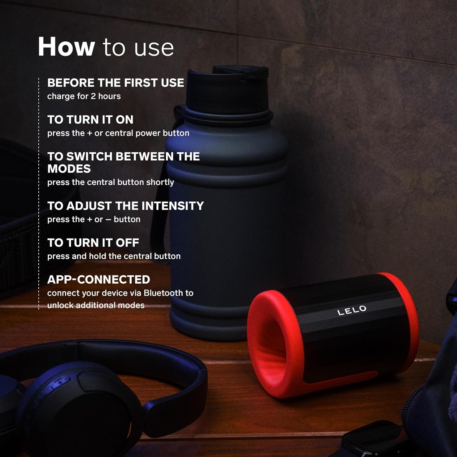 LELO F2S Stamina Trainer & Stroker with 14 Pleasure Settings. App and an AI Mode. Male Masturbator Sex Toy for Men. Male Sex Toy. Hands Free Masturbators. Penis Pump. Blowjob Adult Toys Vibrator. Red - buysextoyth