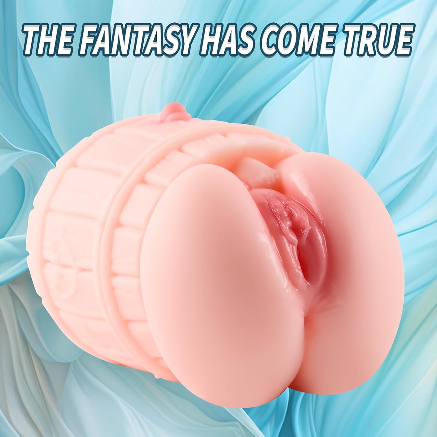 2LB Pocket Pussy Toy Male Masturator. Female Sex toy Girl Stuck in Barrel with Fake Pussy. 3D Realistic Sex toys for Men with Barrel Sex Torso. Male Sex Toy for Men Masturbation - buysextoyth