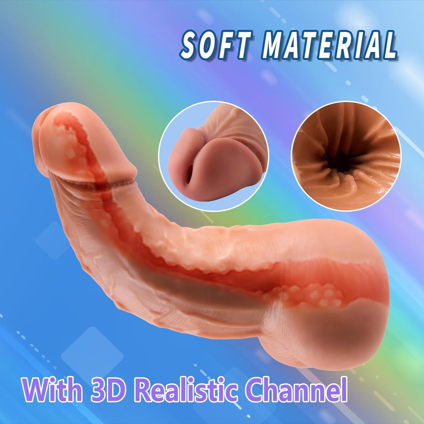 2 in 1 Realistic Dildo Pocket Pussy Male Masturbator with Penetrable Pee-Hole and Anus. Lifelike Dildos Shape Male Sex Toys with Balls for Gay Sex. Eterfore Male Sex Doll for Men Couple … - buysextoyth