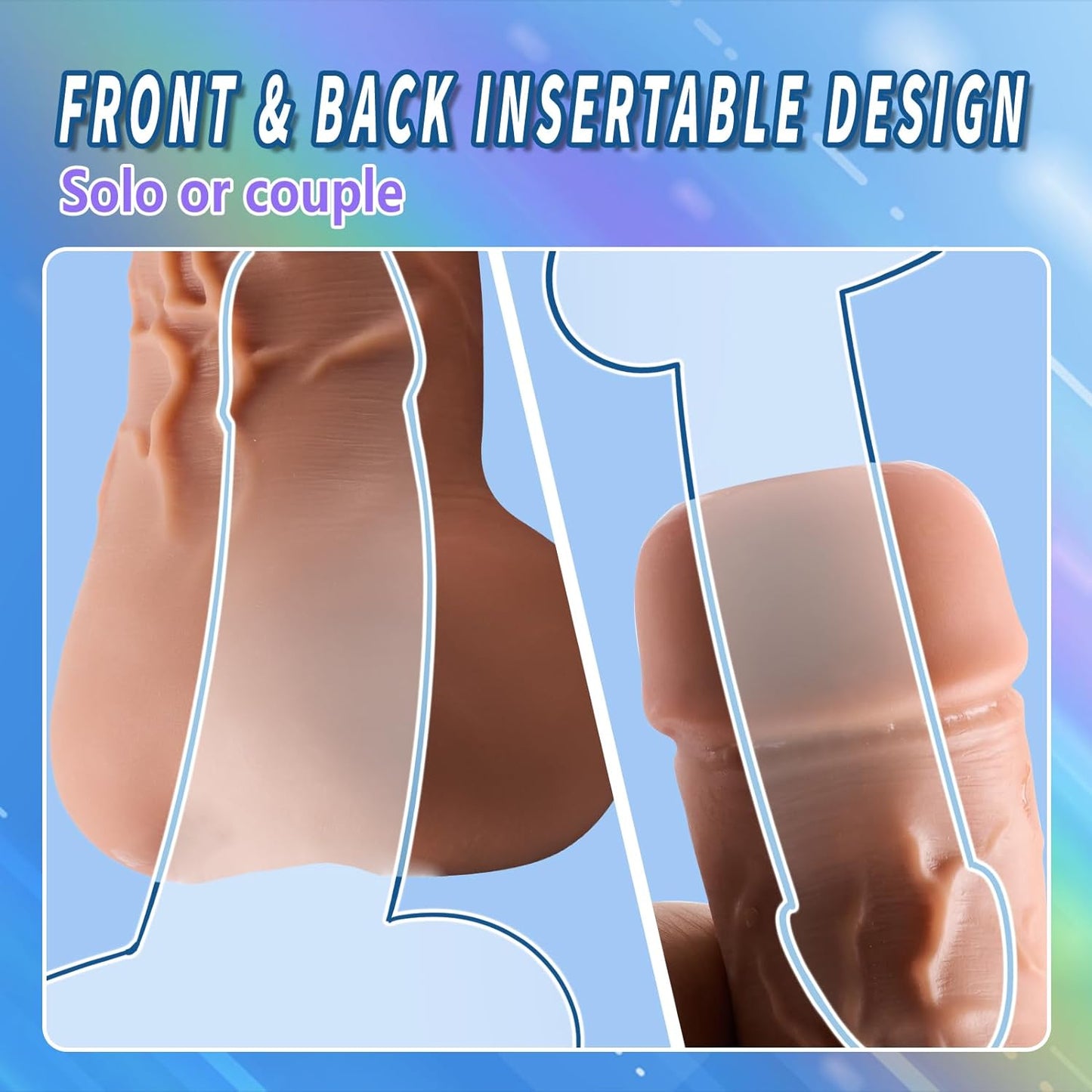 2 in 1 Realistic Dildo Pocket Pussy Male Masturbator with Penetrable Pee-Hole and Anus. Lifelike Dildos Shape Male Sex Toys with Balls for Gay Sex. Eterfore Male Sex Doll for Men Couple … - buysextoyth