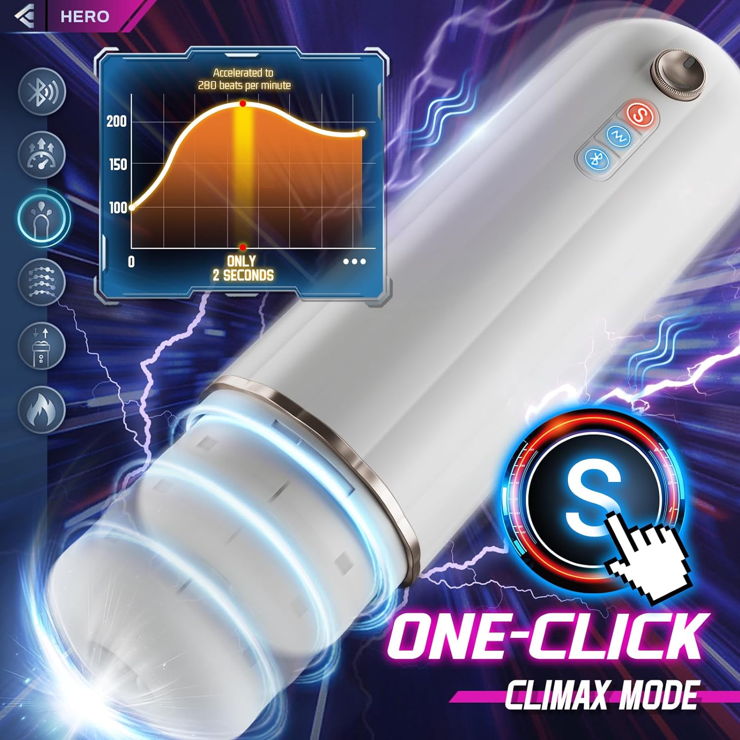 6 in 1 Automatic Male Masturbator. Male Masturbator Toy with CVT Thrusting & 10 Vibrating. Bluetooth Control Electric Pocket Pussy Stroker with Heating. Sex Toys for Men Masturbation with Headphones - buysextoyth